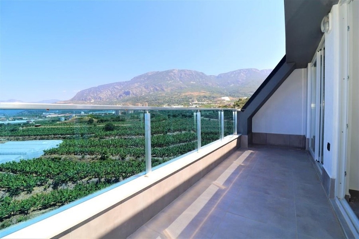 اطلالة بحر وجبل - دوبلكس غرفتين وصالة - مجمع حديث - مهموتلار / الانيا 