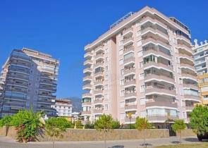 اطلالة بحر- مجمع اول صف على البحر -شقة 2 غرفة - مهموتلار / الانيا 