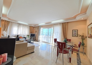 اطلالة بحر- مجمع اول صف على البحر -شقة 2 غرفة - مهموتلار / الانيا 