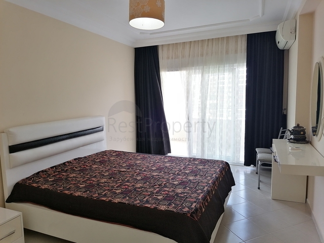 اطلالة بحر - طابق مرتفع - شقة غرفتين وصالة مفروشة -مهموتلار / الانيا 