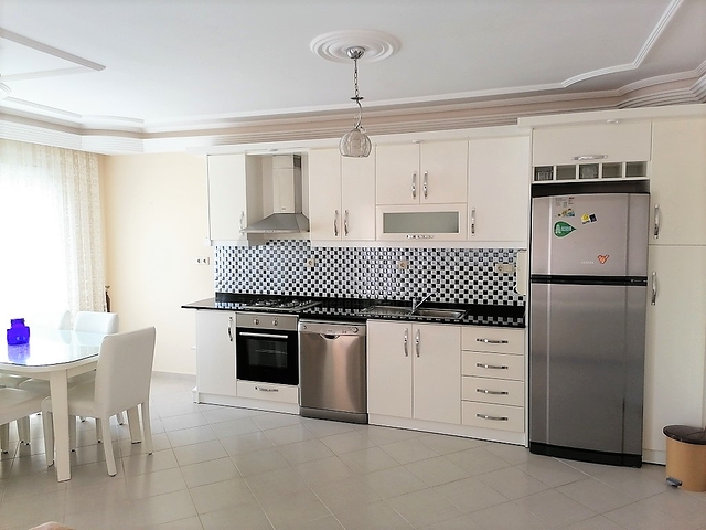 اطلالة بحر - طابق مرتفع - شقة غرفتين وصالة مفروشة -مهموتلار / الانيا 