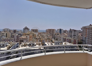 اطلالة بحر - طابق مرتفع - شقة غرفتين وصالة مفروشة -مهموتلار / الانيا 