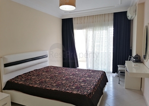 اطلالة بحر - طابق مرتفع - شقة غرفتين وصالة مفروشة -مهموتلار / الانيا 