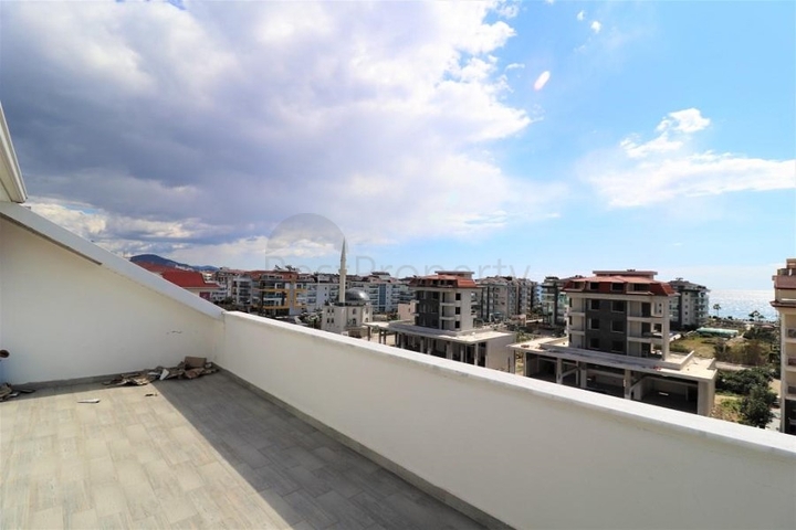 اطلالة بحر - دوبلكس 1+3 مفروشة - مجمع حديث - كاستل / الانيا 