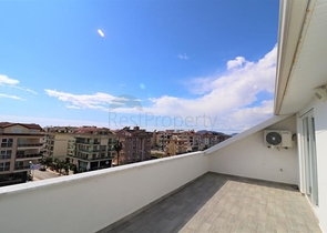 اطلالة بحر - دوبلكس 1+3 مفروشة - مجمع حديث - كاستل / الانيا 