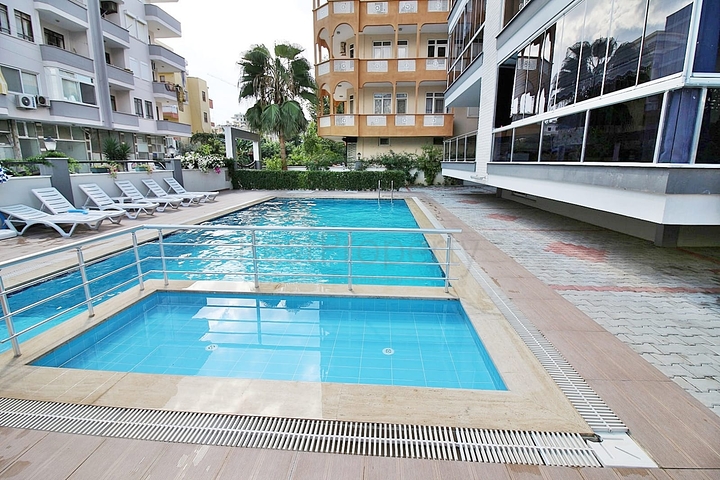 شقة غرفة وصالة واسعة 75 متر - ضمن مجمع - مهموتلار / الانيا