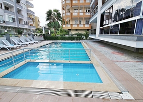 شقة غرفة وصالة واسعة 75 متر - ضمن مجمع - مهموتلار / الانيا