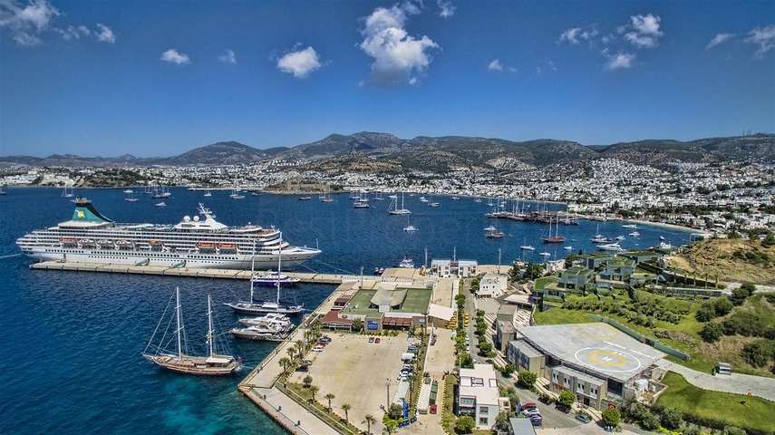 فيلات تطل على القلعة الرئيسية في بودروم وجزر كوس وكارادا