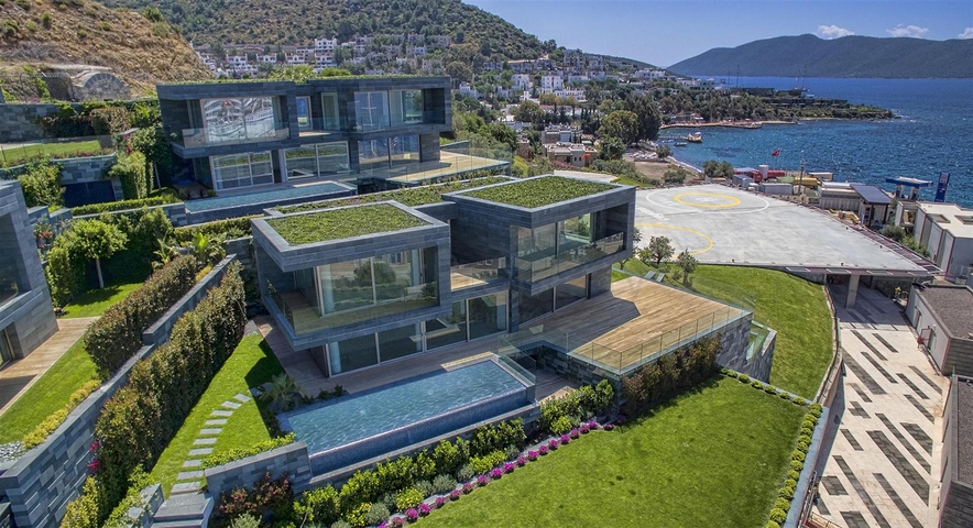 فيلات تطل على القلعة الرئيسية في بودروم وجزر كوس وكارادا