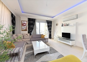 مجمع بخدمات فاخرة - شقة مفروشة غرفتين صالة - افسلار / الانيا 