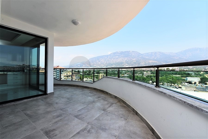 اطلالة بحر - طابق مرتفع - شقة غرفة وصالة ضمن مجمع - مهموتلار / الانيا 