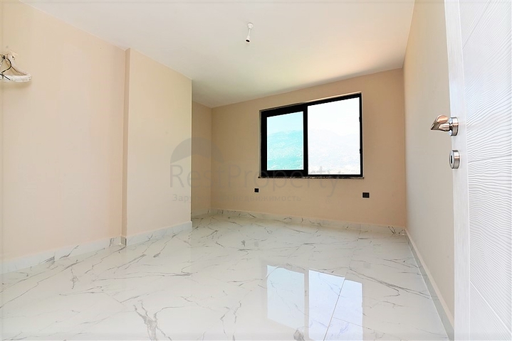 اطلالة بحر - طابق مرتفع - شقة غرفة وصالة ضمن مجمع - مهموتلار / الانيا 