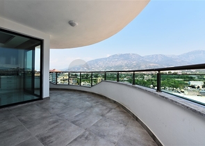 اطلالة بحر - طابق مرتفع - شقة غرفة وصالة ضمن مجمع - مهموتلار / الانيا 