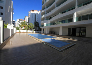 اطلالة بحر - طابق مرتفع - شقة غرفة وصالة ضمن مجمع - مهموتلار / الانيا 