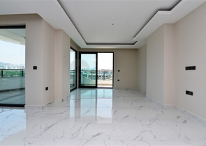 اطلالة بحر - طابق مرتفع - شقة غرفة وصالة ضمن مجمع - مهموتلار / الانيا 