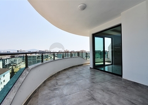 اطلالة بحر - طابق مرتفع - شقة غرفة وصالة ضمن مجمع - مهموتلار / الانيا 