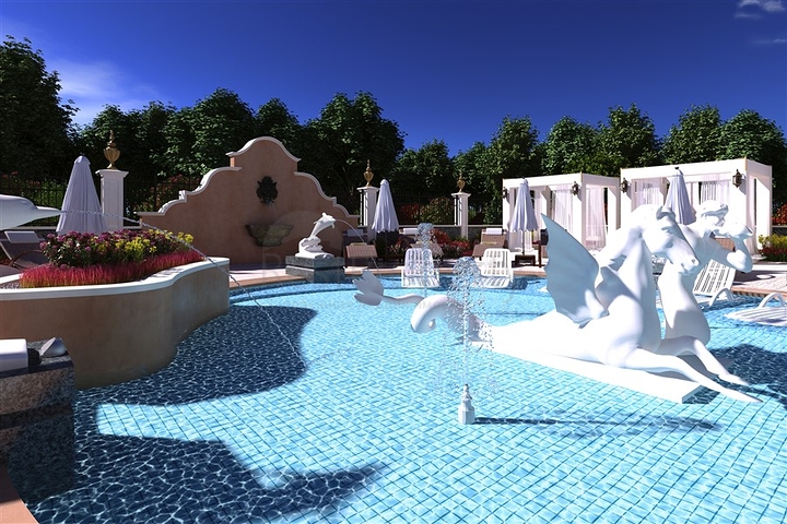 على البحر مباشرة - مجمع سكني فاخر قيد الانشاء -في مهموتلار / الانيا 