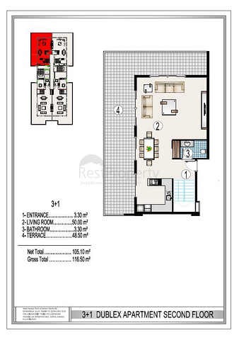 على البحر مباشرة - مجمع سكني فاخر قيد الانشاء -في مهموتلار / الانيا 