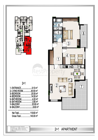 على البحر مباشرة - مجمع سكني فاخر قيد الانشاء -في مهموتلار / الانيا 