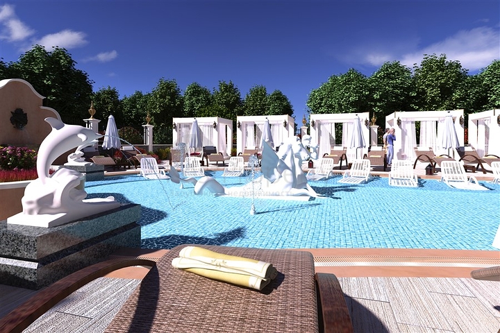 على البحر مباشرة - مجمع سكني فاخر قيد الانشاء -في مهموتلار / الانيا 