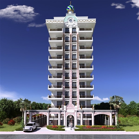 على البحر مباشرة - مجمع سكني فاخر قيد الانشاء -في مهموتلار / الانيا 