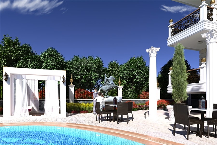 على البحر مباشرة - مجمع سكني فاخر قيد الانشاء -في مهموتلار / الانيا 