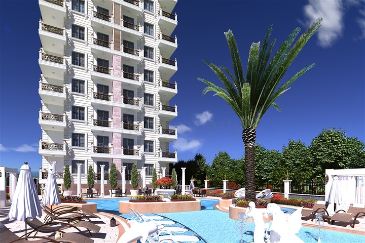 على البحر مباشرة - مجمع سكني فاخر قيد الانشاء -في مهموتلار / الانيا 