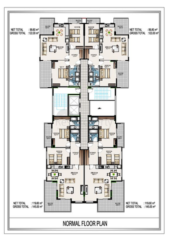 على البحر مباشرة - مجمع سكني فاخر قيد الانشاء -في مهموتلار / الانيا 