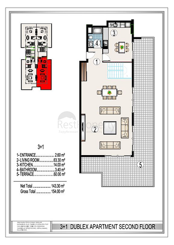 على البحر مباشرة - مجمع سكني فاخر قيد الانشاء -في مهموتلار / الانيا 