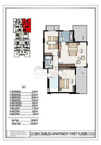 على البحر مباشرة - مجمع سكني فاخر قيد الانشاء -في مهموتلار / الانيا 
