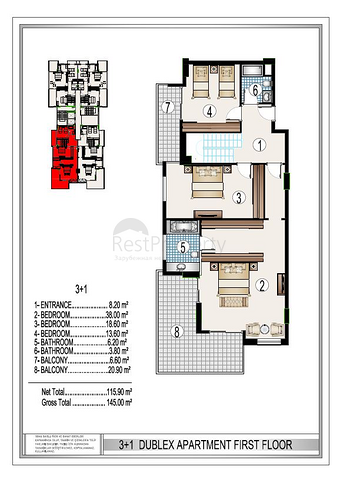 على البحر مباشرة - مجمع سكني فاخر قيد الانشاء -في مهموتلار / الانيا 