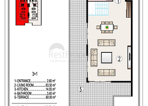 على البحر مباشرة - مجمع سكني فاخر قيد الانشاء -في مهموتلار / الانيا 