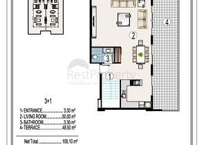 على البحر مباشرة - مجمع سكني فاخر قيد الانشاء -في مهموتلار / الانيا 