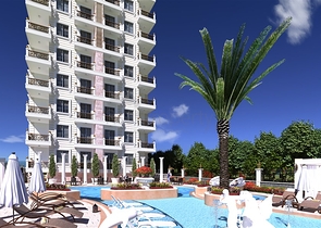 على البحر مباشرة - مجمع سكني فاخر قيد الانشاء -في مهموتلار / الانيا 