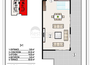 على البحر مباشرة - مجمع سكني فاخر قيد الانشاء -في مهموتلار / الانيا 