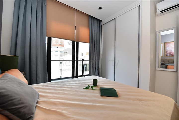 قريبة من البحر - شقة مفروشة من تصميم 1+1 - في منطقة اوبا / الانيا 