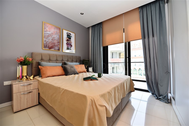 قريبة من البحر - شقة مفروشة من تصميم 1+1 - في منطقة اوبا / الانيا 