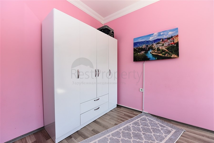 مجمع فاخر - شقة مفروشة من تصميم 1+2 غرفتين وصالة - مهموتلار / الانيا 