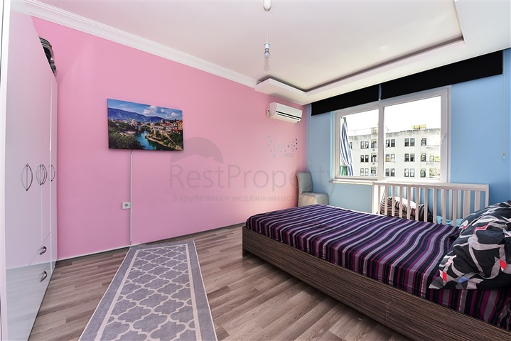 مجمع فاخر - شقة مفروشة من تصميم 1+2 غرفتين وصالة - مهموتلار / الانيا 