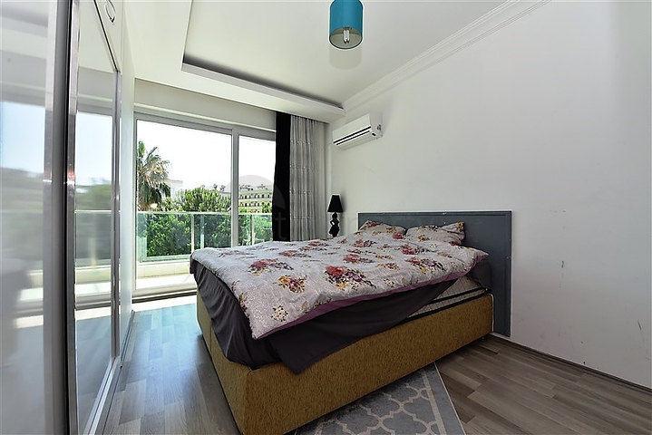 مجمع فاخر - شقة مفروشة من تصميم 1+2 غرفتين وصالة - مهموتلار / الانيا 