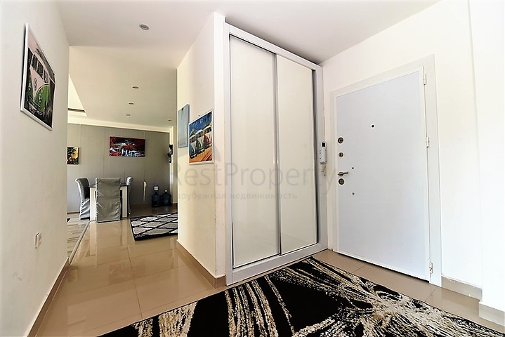 مجمع فاخر - شقة مفروشة من تصميم 1+2 غرفتين وصالة - مهموتلار / الانيا 