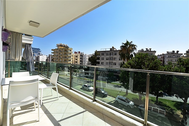 مجمع فاخر - شقة مفروشة من تصميم 1+2 غرفتين وصالة - مهموتلار / الانيا 