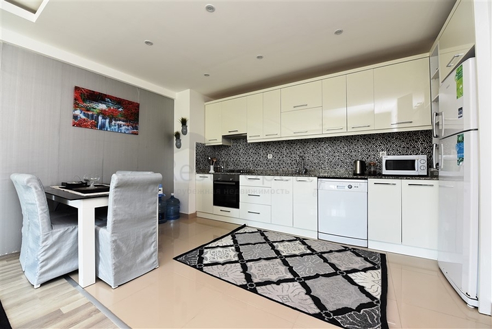 مجمع فاخر - شقة مفروشة من تصميم 1+2 غرفتين وصالة - مهموتلار / الانيا 