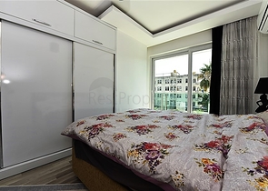 مجمع فاخر - شقة مفروشة من تصميم 1+2 غرفتين وصالة - مهموتلار / الانيا 