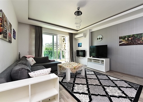 مجمع فاخر - شقة مفروشة من تصميم 1+2 غرفتين وصالة - مهموتلار / الانيا 