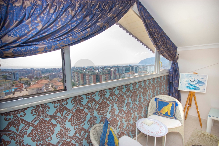 اطلالة بحر - دوبلكس مفروشة - 2 غرفة وصالة -منطقة جيكجلي / الانيا 