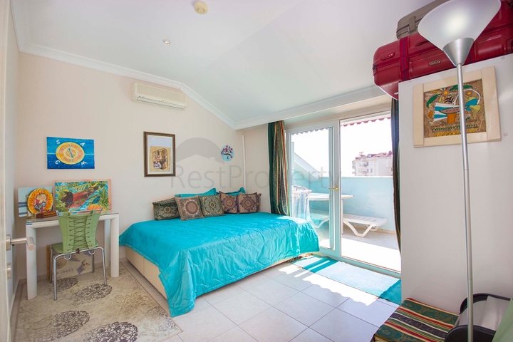 اطلالة بحر - دوبلكس مفروشة - 2 غرفة وصالة -منطقة جيكجلي / الانيا 