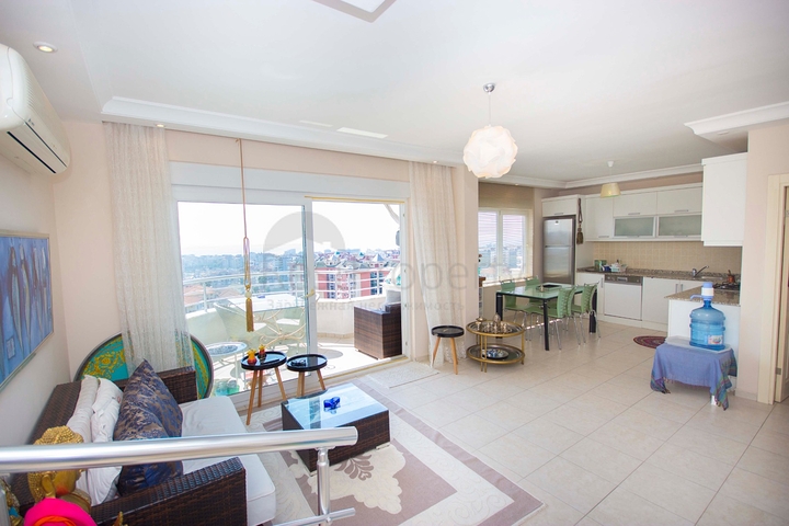 اطلالة بحر - دوبلكس مفروشة - 2 غرفة وصالة -منطقة جيكجلي / الانيا 