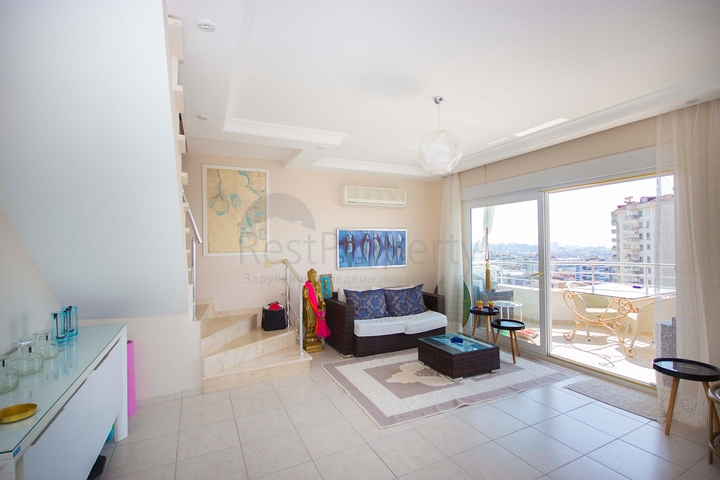 اطلالة بحر - دوبلكس مفروشة - 2 غرفة وصالة -منطقة جيكجلي / الانيا 