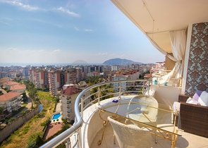 اطلالة بحر - دوبلكس مفروشة - 2 غرفة وصالة -منطقة جيكجلي / الانيا 